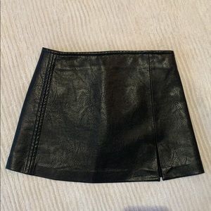 Kids leather skirt